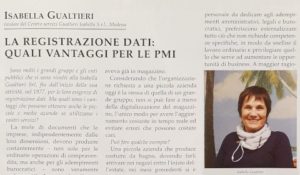 Immagine articolo su registrazione dati